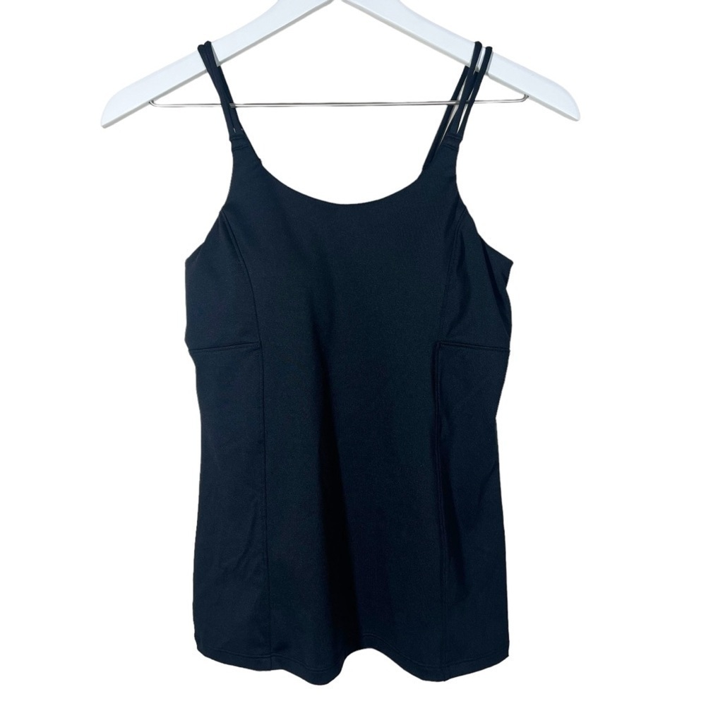 Athleta Womens Wild Card Tank Top Bra Cup Black 34B Style #903759 Athletic